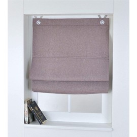 Kutti Dimout Roman Blind with Eyelets Brown Approx. 80 x 130 cm.