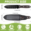 Professional Garden Trowel,Stainless Steel Versatile Tool With Protective Cover,Serrated &