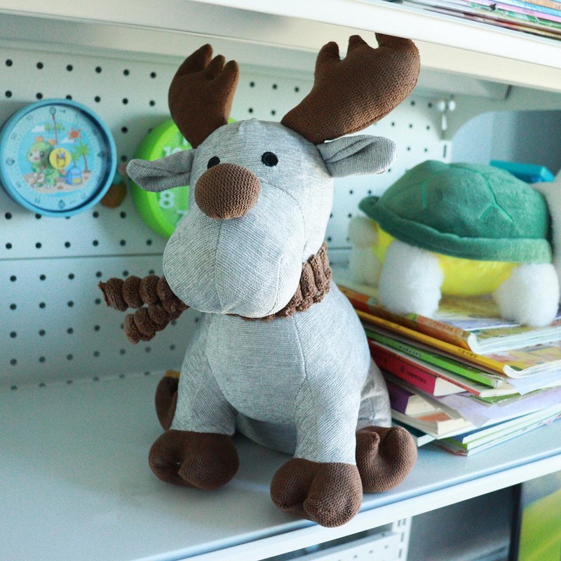 Door Draft Stop-Cute Deer Weighted Door Stopper for Home and