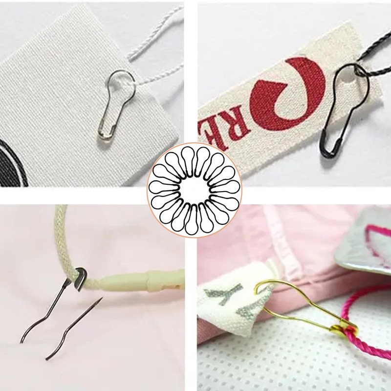 500 Pcs Black Bulb Pins 0.8" Gourd Safety Pins for