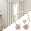 Cute Curtains Tiebacks | Artificial Twist Bough Flower Curtains Holdbacks