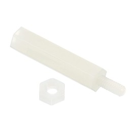 PATIKIL M2.5 40 Pack Standoff Screws Nylon Hexagonal PCB Spacer Nuts for Motherboard Computer Case Circuit Boards Electronics 20 mm + 6 mm White