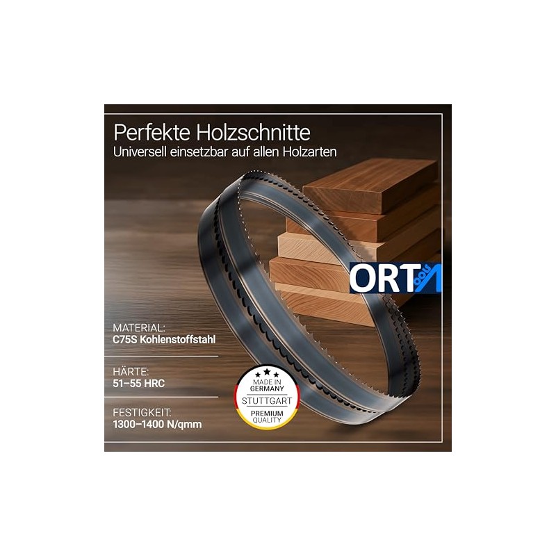 Orta Flexback Band Saw Blades Width 6 for Hard/Soft Wood