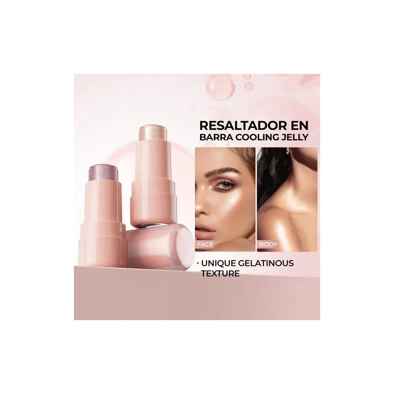 Iluminador Jelly Gel Glitter Glow Cara Brillo Larga Duracion
