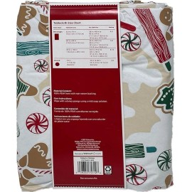 Holiday Time New Holiday Time Vinyl Tablecloth Baking for Christmas 60" x 102" Rectangle