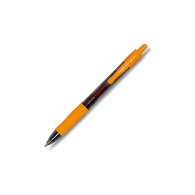 Pilot G2 Retractable Gel Pens, Orange, 3 Stifte
