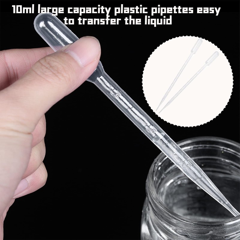 Pipette Dropper Plastic 10PCS 10ML Disposable Soft and Easy to