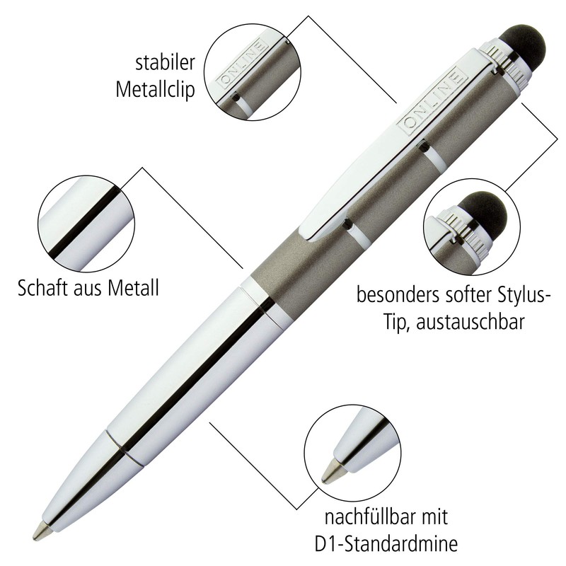 Online Piccolo Stylus - Grey