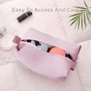 Portable Silicone Makeup Bag,FyndAna Large Waterproof Makeup Brush Bag,Bathroom Travel