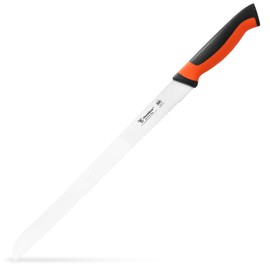 Humbee 14-Inch Serrated Bread Knife, Premium High Carbon Stainless Steel Blade Knife for Bread with Ergonomic Handle, NSF Certified, DT-30 Series, Orange