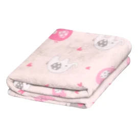 Chiqui Mundo Frazada Para Bebe Ligera Chiqui Mundo Microfibra 70*80 Cm Elefantitas