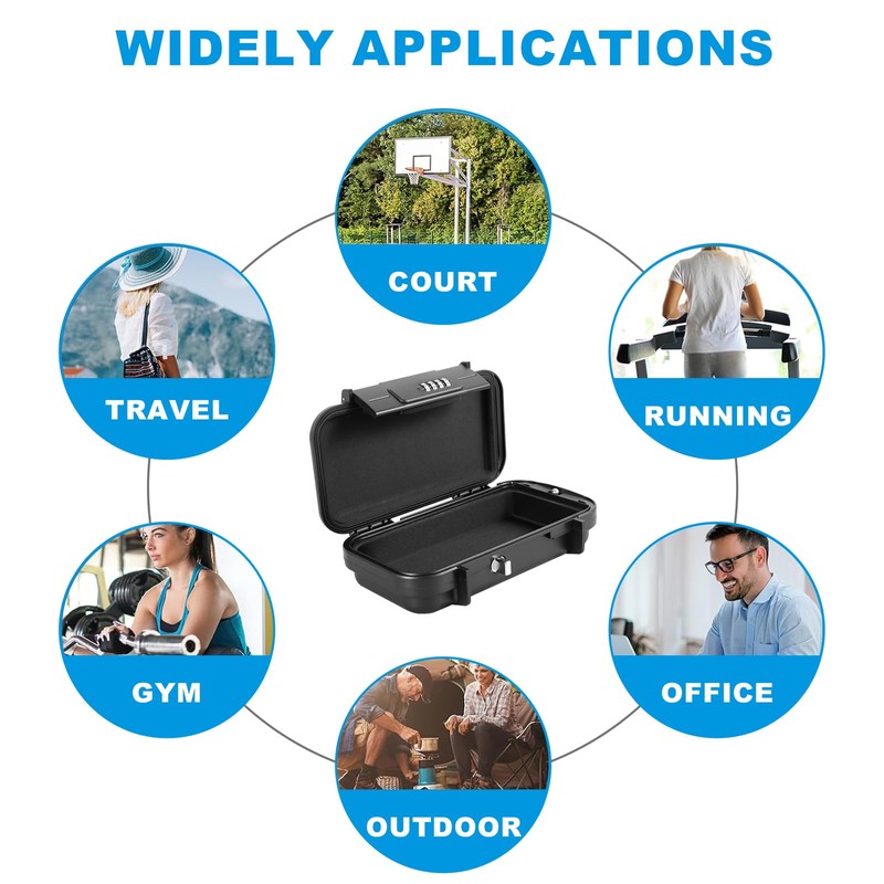 Portable Anti Theft Safe Box 4 Digit Combination Security Case