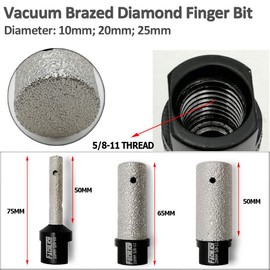 FACHLICH 10mm Diamond Milling Bits for Porcelain Ceramic Marble Granite Existing Holes Enlarging Shaping