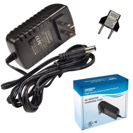 HQRP - Adaptador de corriente alterna para Brother P-Touch PT-D200 PT-2730 PT-2730VP PT-7100 PT-1090BK PT-1230pc PT-1280 PT-1280SR PT-D200BT PT-D200VP AD-50000ES - Sistema de etiquetado con adaptador de enchufe Euro