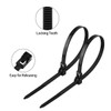 Aroono 100 PCS 8 Inch Reusable Zip Ties Black –