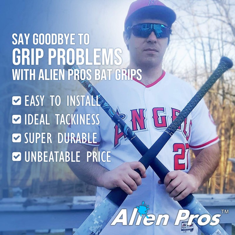 ALIEN PROS Bat Grip Tape for Baseball 0.5 MM (2