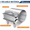 ouyanglong 2.5 Inch Exhaust Clamp, Stainless Steel exhaust pipe clamp,