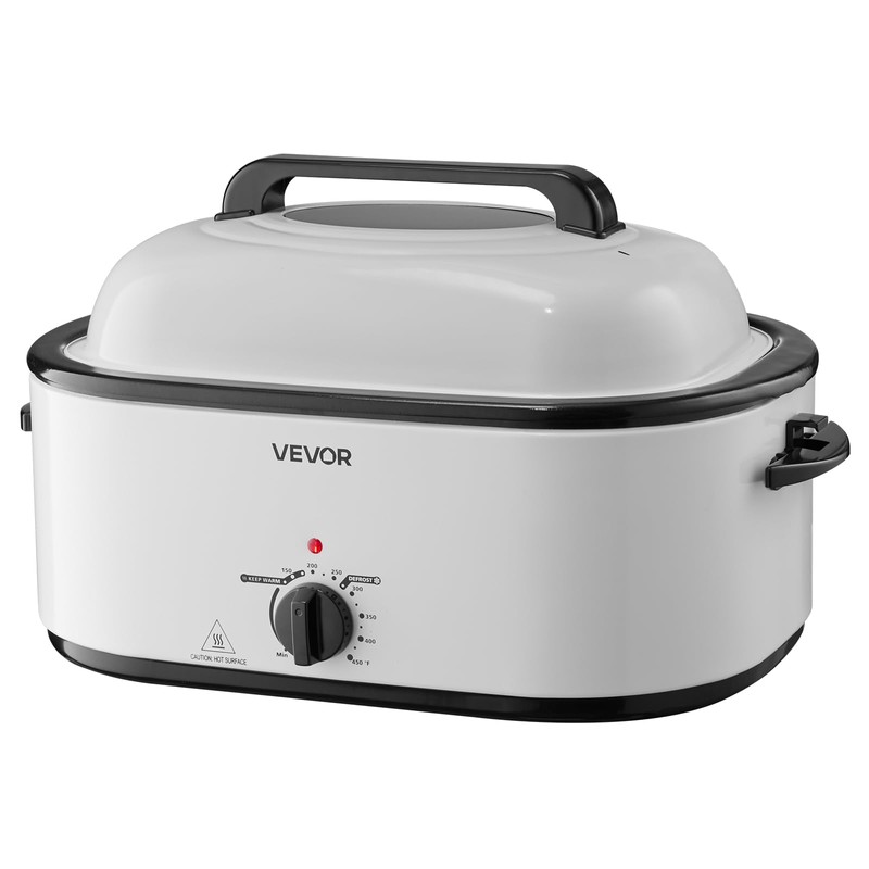 VEVOR Roaster Oven, 26QT Electric Roasting Pan, 150-450℉ Adjustable Temperature