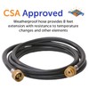 Flame King 8-Ft Propane Hose Adapter Extension to Connect Appliances