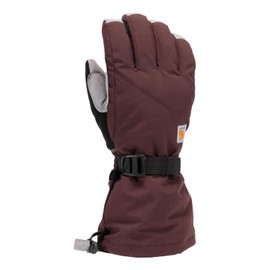 Carhartt Women's Storm Defender Insulated Gauntlet Glove, Blackberry Grey, Large
