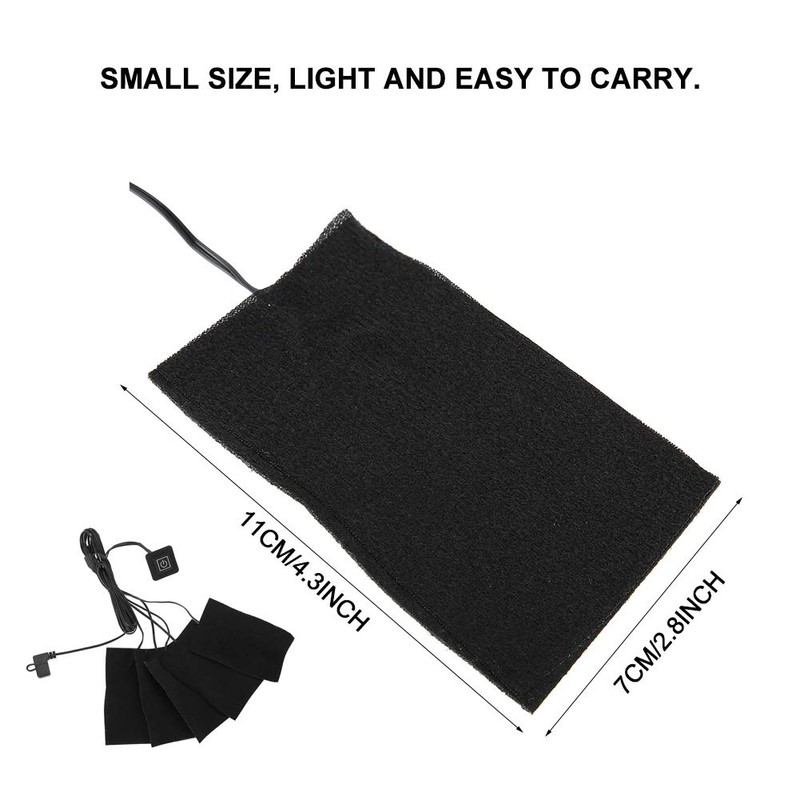 Heating Mat for Clothing, 5-in-1 Waterproof Heating Pad with 3