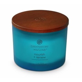 Chesapeake Bay Candle Nourish + Renew - Coconut & Sandalwood Large 3-Wick Coffee Table Jar Candle