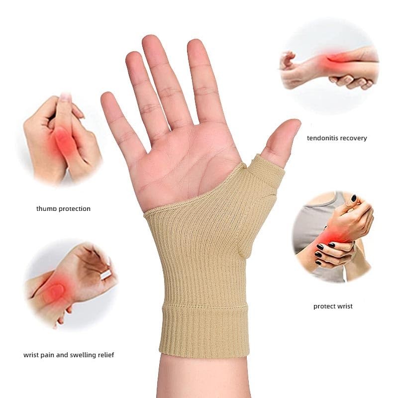 INF 1 Pair Compression Gloves for Thumb and Wrist Fingerless