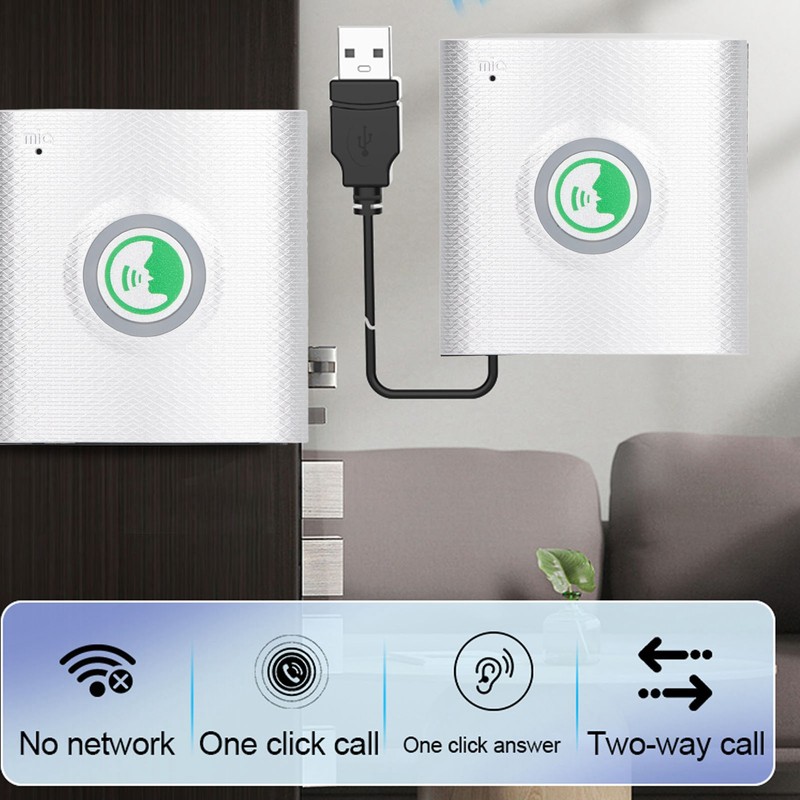 Wireless Voice Intercom Doorbell 2 Way Talk Ultra Long Distance