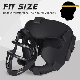 VioraWhite 2 Pack Black Boxing Headgear for Adults Men Training Boxing Head Gear with Removable Facemask Youth Safety Sparring Gear Head for Kids Boxing Protective Gear for Muay Thai Kickboxing