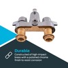 EZ-FLO Two-Handle Add-On Shower Diverter Bathcock, Chrome Plated, 11129