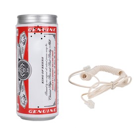 WX2179A Fashionable CanShaped Telephone Clear Sound Wired Telephone (For Budweiser Beer)