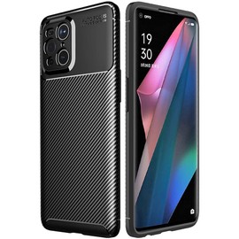 TECHGEAR Carbon Fibre Case for Oppo Find X3 Pro 5G [CarbonFlex Case] Flexible, Shockproof, Ultra Slim, Soft TPU Protective Shell Cover with Carbon Fibre Detailing Designed For Oppo Find X3 Pro 5G
