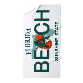 CafePress Florida Large Beach Towel, Soft Towel with Unique Design