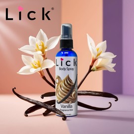 LICK Vanilla Velvet Scented Body Spray – Cozy and Warm Fragrance Mist – 4 fl oz