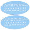 2 Sets Warning Wall Sticker Public Places Warning Sign for
