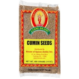 Laxmi All-Natural Dried Cumin Seeds, Traditional Indian Cooking Spices - 14 oz