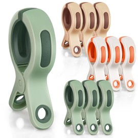 Towel Clips for Beach Chairs, 9 Pack Large Size Windproof Strong Beach Towel Clips for Lounge Chairs Pool Boat Cruise Keep Your Towel from Blowing Away,Heavy Duty and in Bright Colors