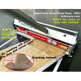 Upgraded 13" Pro SPC, LVP, LVT, WPC, RVP, VCT, PVC and Rigid Core Vinyl Flooring Cutter, Cuts up to 9mm thick ! Not for laminate/Engineer flooring!