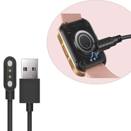 Compatible for Parsonver 1.91" HD Smart Watch Charger, Blueshaweu 2 Pin Magnetic USB Replacement Charging Compatible with Parsonver FIFIX1 Smartwatch 1.91 inch-FF1 (Black)