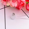 YTDYTD Cat Eye Stone Apple Pendant Necklace Pink White Gold