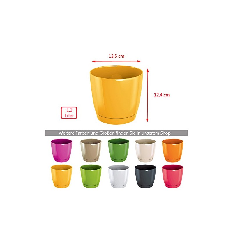 Prosper Plast DUOP135-S449 13.5 x 12.4 cm Coubi Flowerpot -