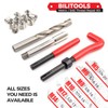 BILITOOLS 7/16-14 inch Thread Repair Kit, HSS Drill Helicoil Repair