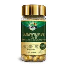 Zandu FGL-Ashwagandha KSM 66 60 Caps - 24