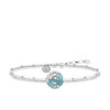 Thomas Sabo KA0007-001-21-L19v Unisex Karma Wheel Bracelet 925 Sterling Silver