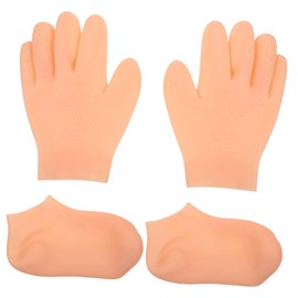 WOONEKY Moisturizing Gloves Overnight Lotion Gloves for Women Girls Dry Hand Care