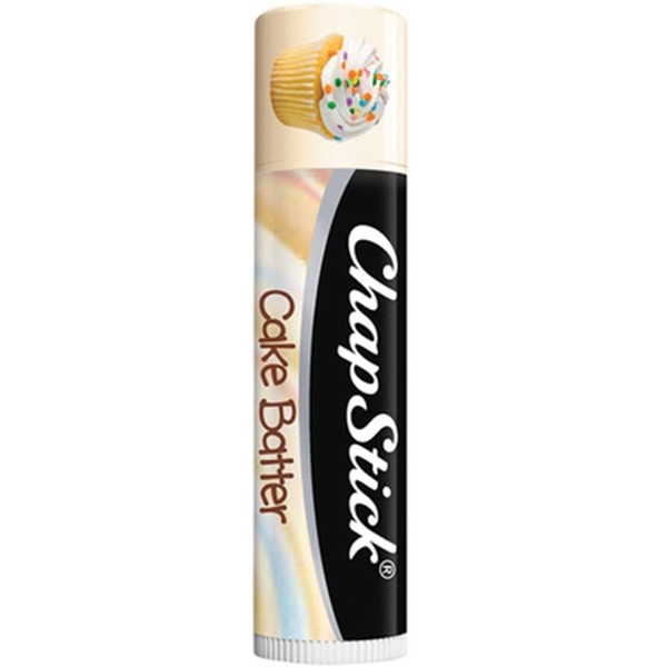 ChapStick Classic Skin Protectant Flavored Lip Balm Tube, Limited Edition, 0.15 Ounce Each (Cake Batter Flavor, 1 Box of 12 Sticks, 12 Sticks Total)