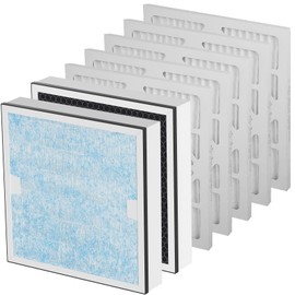 HEPA 550 HEPA & Activated Carbon MERV-10 Pre-Filter Replacement Set Compatible with AlorAir CleanShield HEPA 550 Air Scrubber, 2 HEPA and 5 MERV-10 Pre-Filter