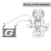 G-PLUS 10 Row AN10-10AN Aluminum Universal Engine Transmission Oil Cooler