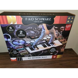 FAO Schwarz Giant Electronic DJ Mixer Mat with Piano Keyboard Floor Toy NEW