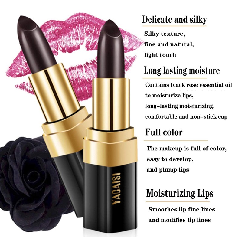2 Piece Lipstick Set, Magic Temperature Colour Change Lipstick for